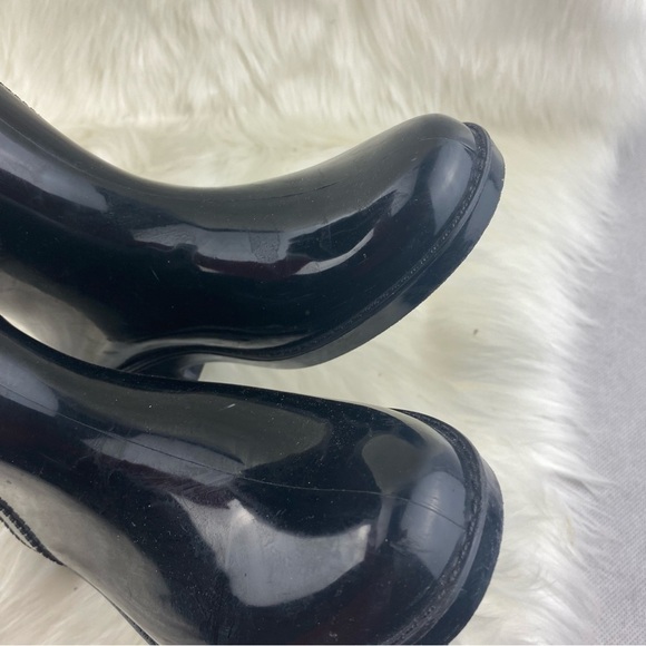 COACH RAIN TALL BOOTS SIZE 7 BLACK COLOR - Picture 6 of 11